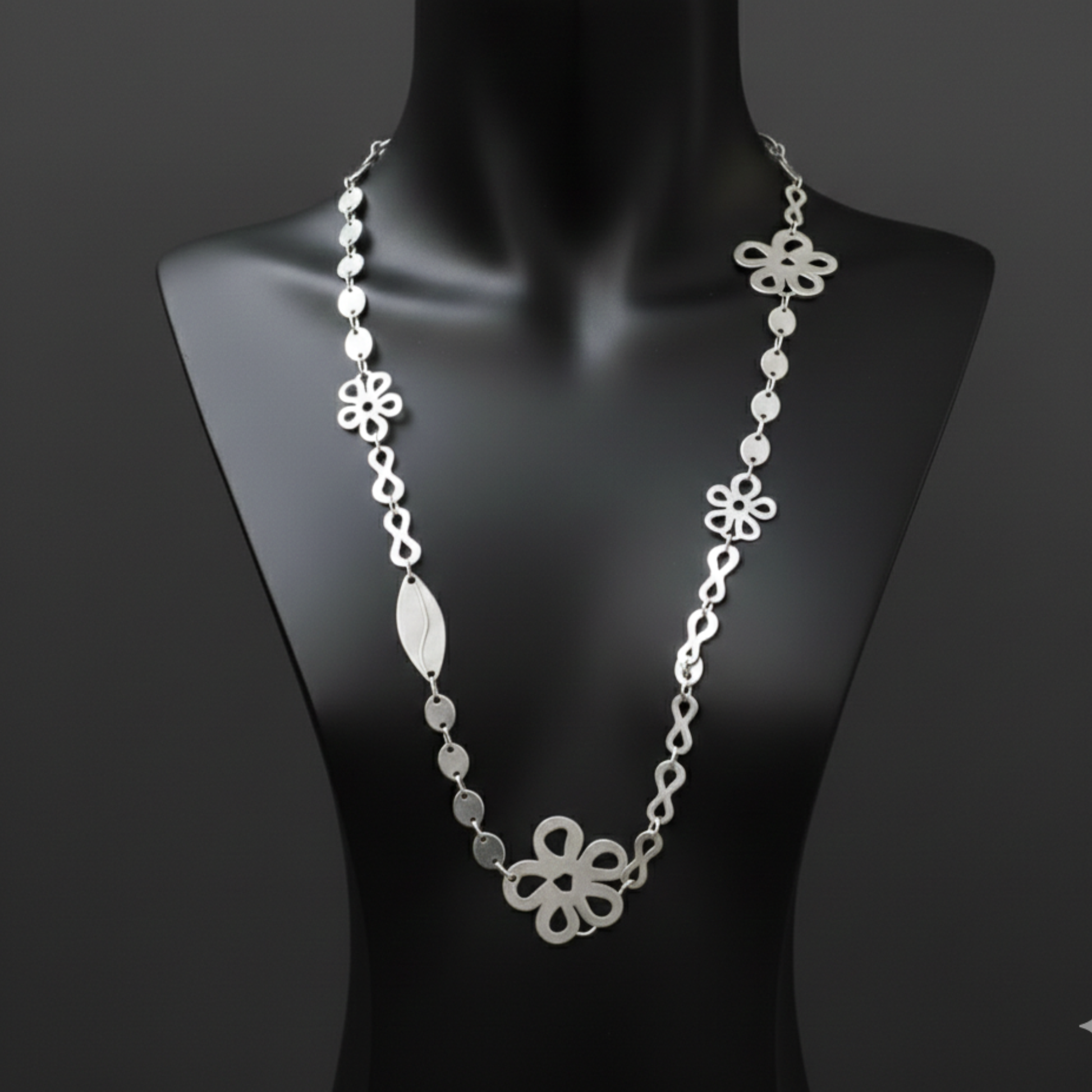 Collar Zamak trébol e infinito hipoalergénico para mujer , Osnor Zamak 