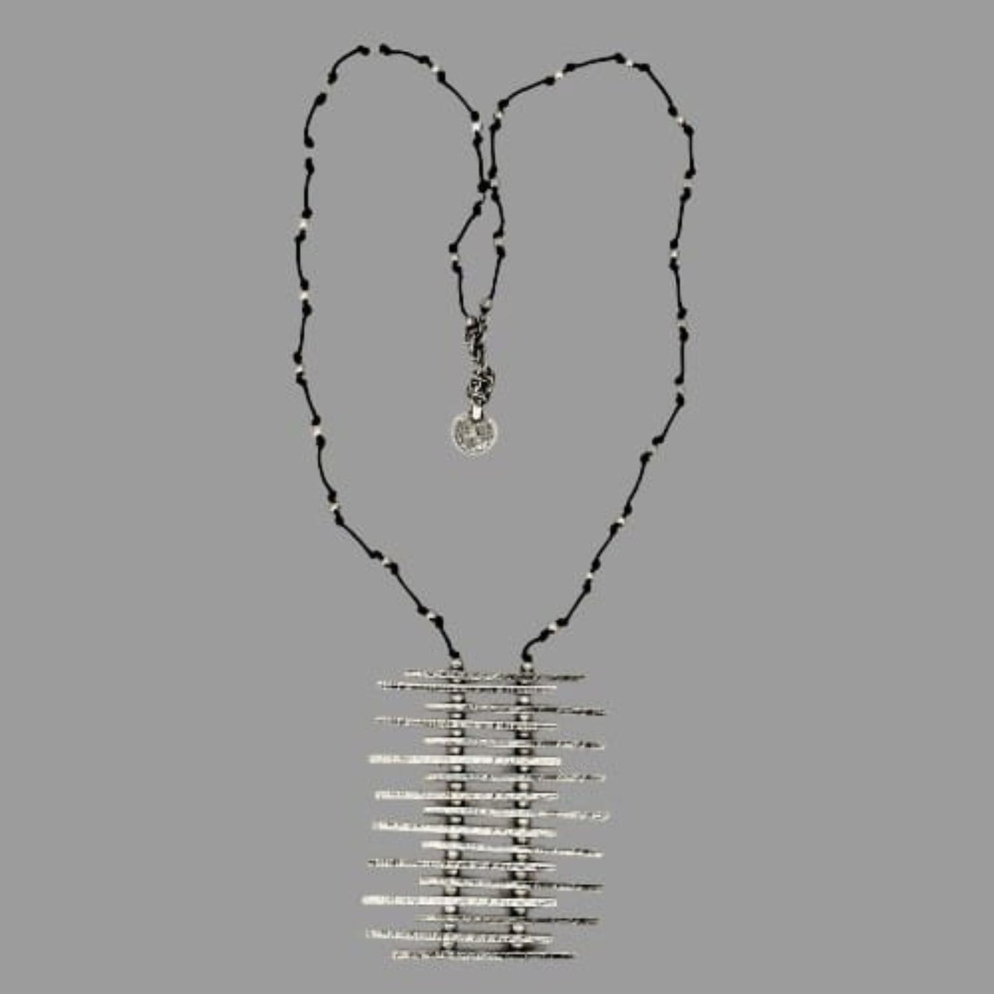 Collar Zamak Barras Horizontales Unisex