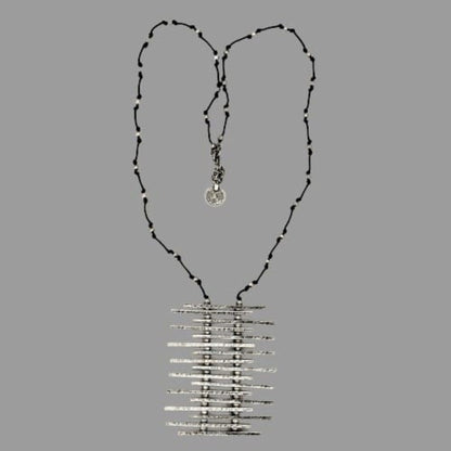 Collar Zamak Barras Horizontales Unisex