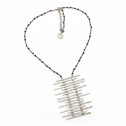 Collar Zamak Barras Horizontales Unisex