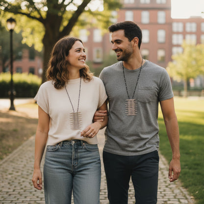 Collar Zamak Barras Horizontales Unisex