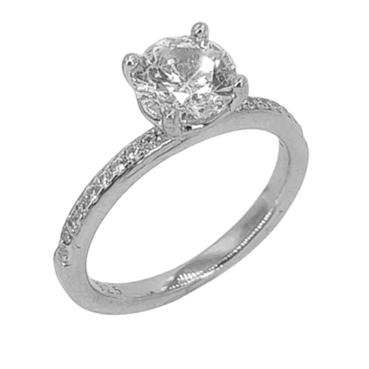 SOLITARIO PLATA ACABADO EN RODIO Y CIRCONITAS