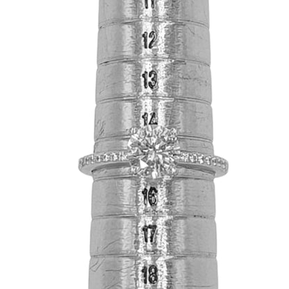 SOLITARIO PLATA ACABADO EN RODIO Y CIRCONITAS