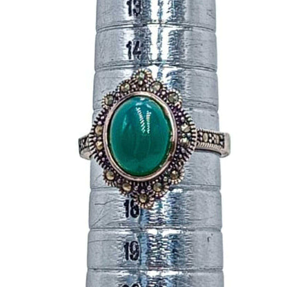 ANILLO PLATA ACABADO PLATEADO PIEDRA NATURAL