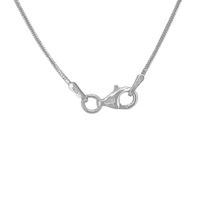 COLLAR PLATA ACABADO EN PLATEADO LISO BRILLO