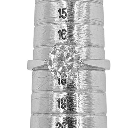 SOLITARIO PLATA ACABADO EN RODIO Y CIRCONITA