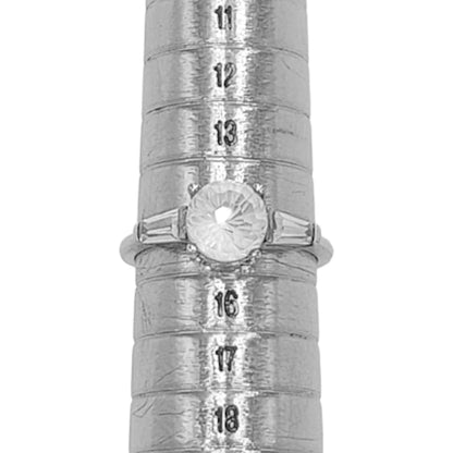 SOLITARIO PLATA ACABADO EN RODIO Y CIRCOITAS