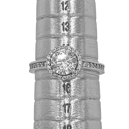 SOLITARIO PLATA ACABADO EN RODIO Y CIRCONITAS