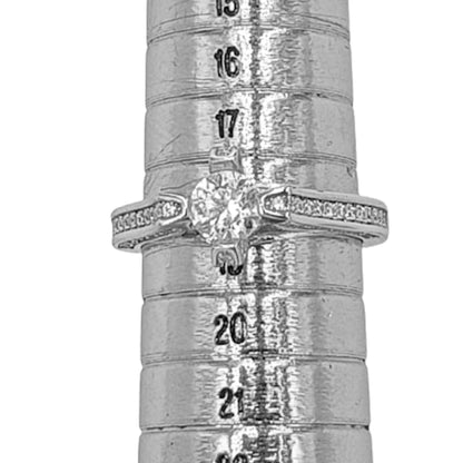 SOLITARIO PLATA ACABADO EN RODIO Y CIRCONITAS