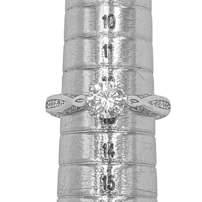 SOLITARIO PLATA ACABADO EN RODIO Y CIRCONITAS