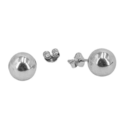 PENDIENTES PLATA ACABADO EN RODIO CIERRE PRESION LISO BRILLO