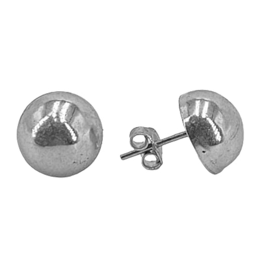 SILVER EARRINGS WITH A SMOOTH, SHINY SILVER FINISH