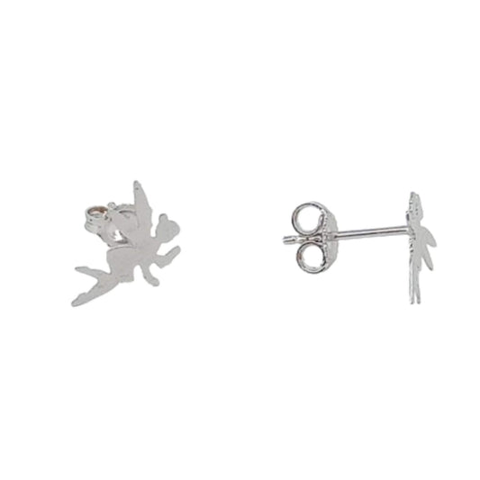 SILVER EARRINGS WITH SMOOTH RHODIUM FINISH