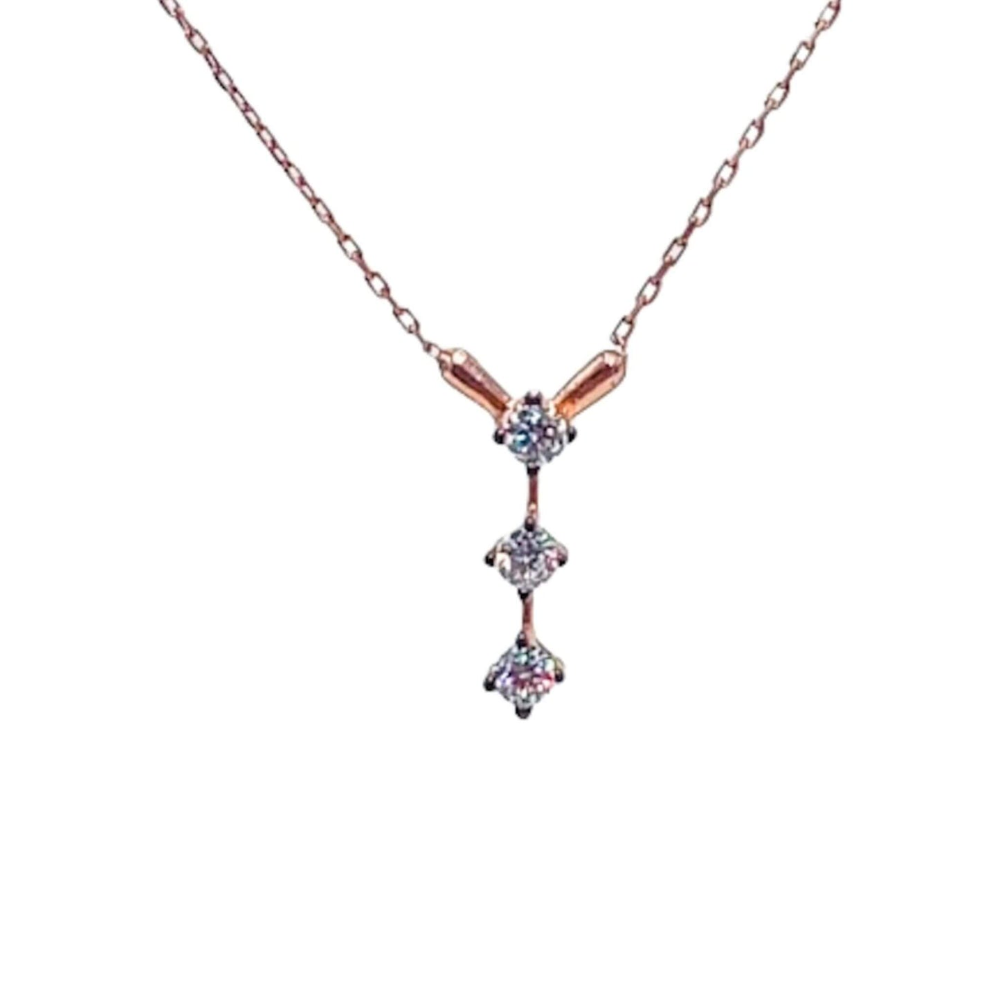 CONJUNTO PLATA ACABADO EN ROSA Y CIRCONITAS