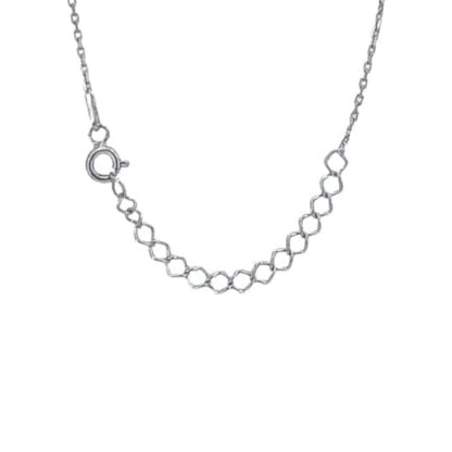 COLLAR PLATA ACABADO EN RODIO TURQUESA Y CIRCONITAS