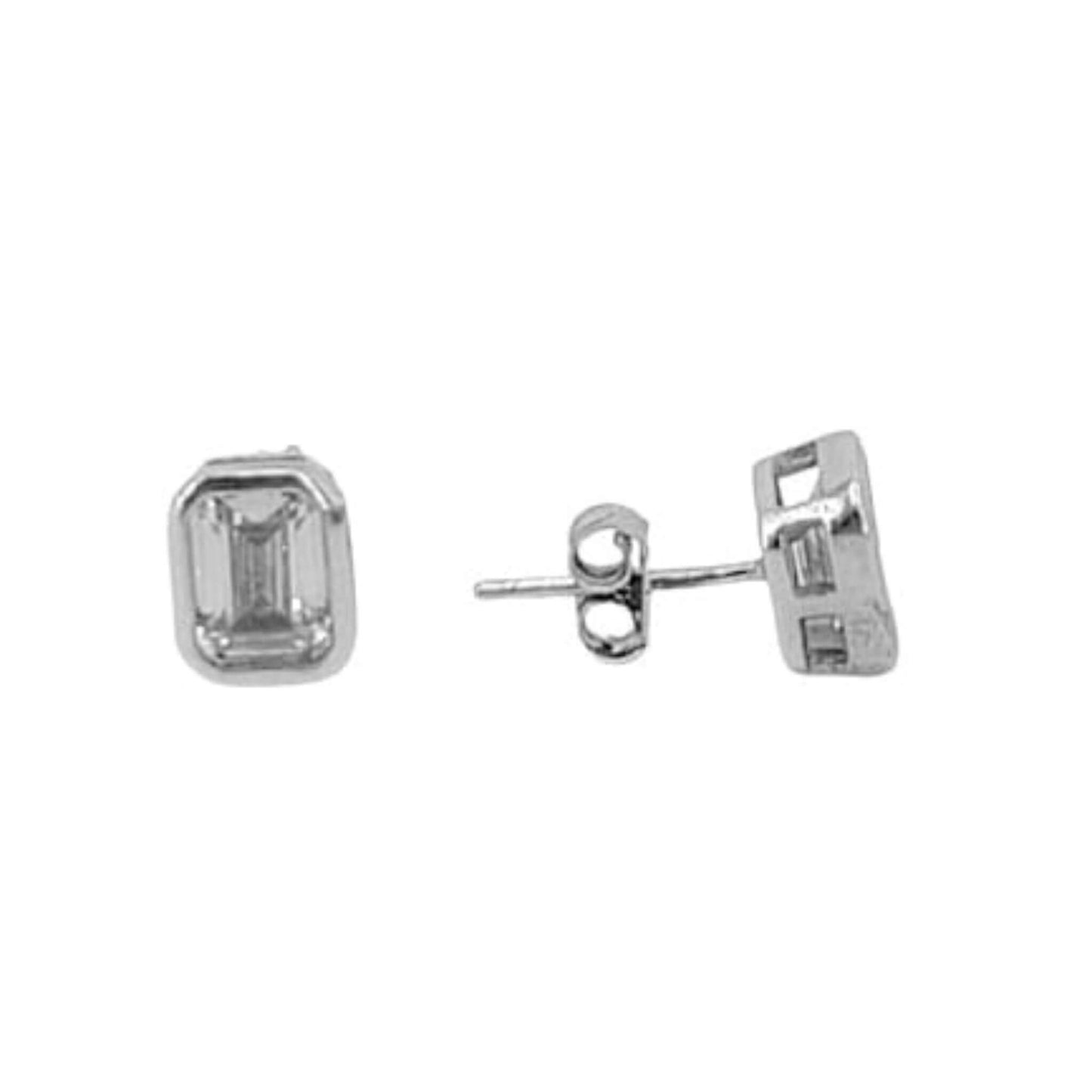 CONJUNTO PLATA ACABADO EN RODIO Y CIRCONITA