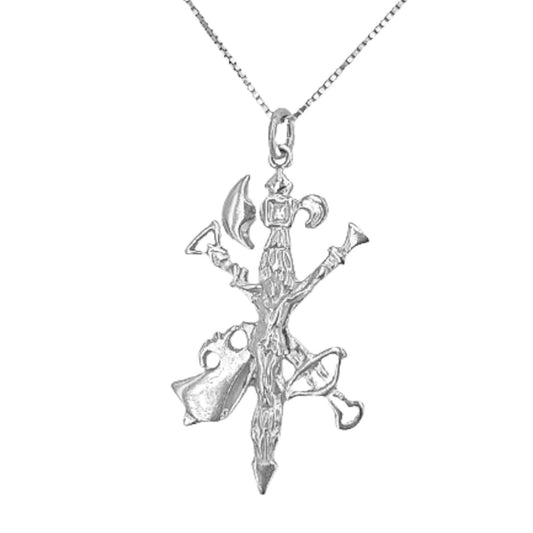 SILVER LEGION CROSS WITH SILVER FINISH