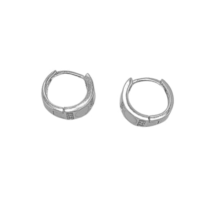 AROS PLATA ACABADO EM RODIO ESMALTE BLANCO Y CIRCONITAS