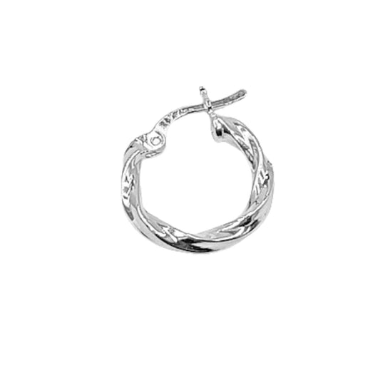 SILVER EARRINGS WITH SHINED SILVER FINISH AND ENGRAVED POLISH