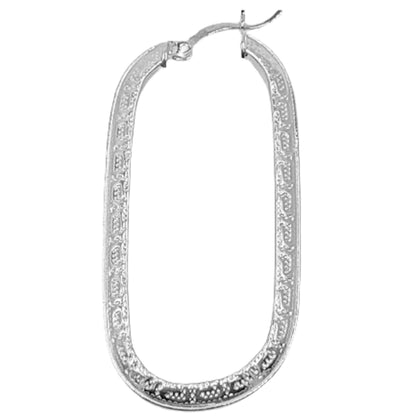 AROS PLATA ACABADO EN PLATEADO LABRADO BRILLO