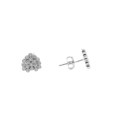 CONJUNTO PLATA ACABADO EN RODIO COLLAR Y PENDIENTES