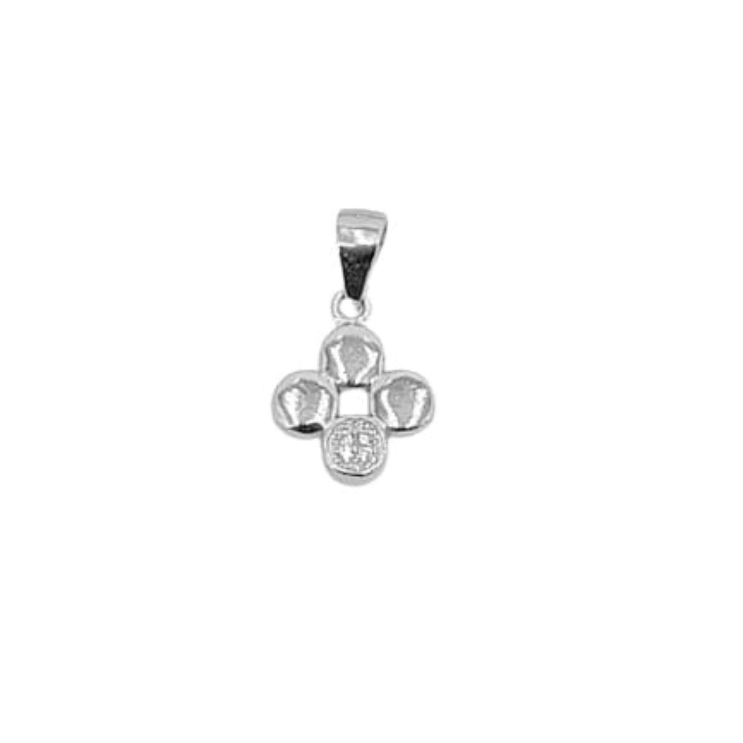 CONJUNTO PLATA ACABADO EN RODIO COLLAR Y PENDIENTES