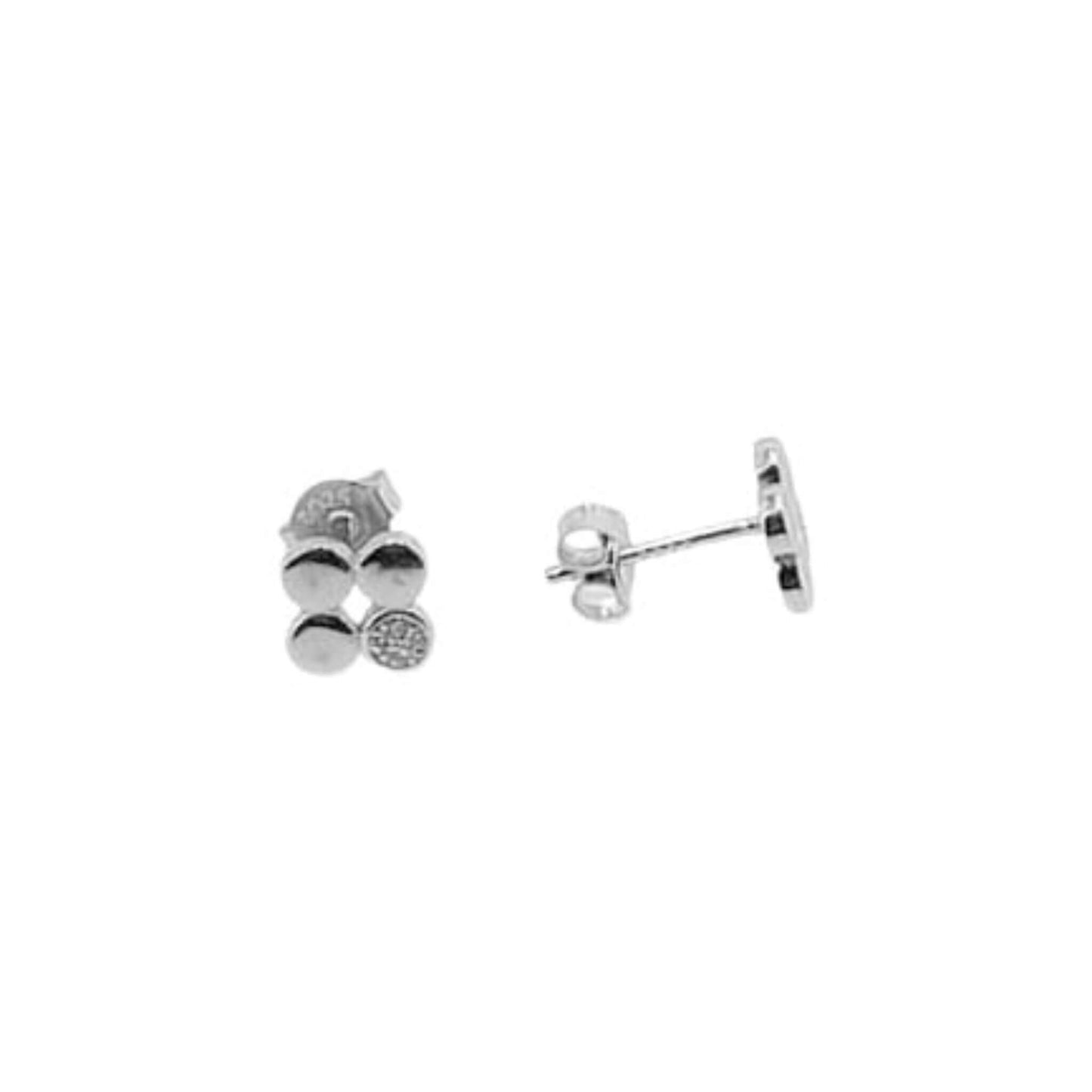 CONJUNTO PLATA ACABADO EN RODIO COLLAR Y PENDIENTES