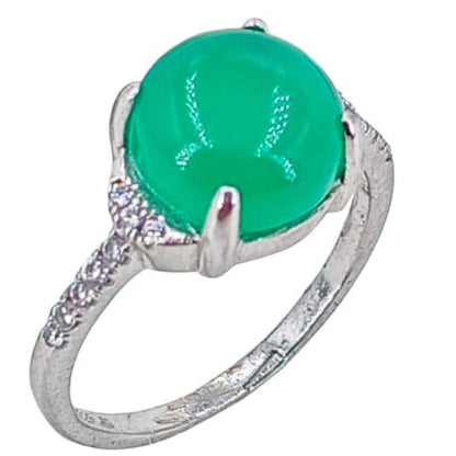 ANILLO PLATA ACABADO EN RODIO Y CIRCONITAS