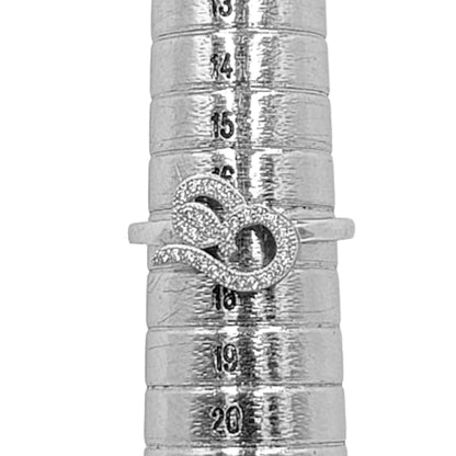 ANILLO CORAZON PLATA ACABADO EN RODIO Y CIRCONITAS