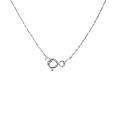 COLLAR FLOR  PLATA ACABADO EN RODIO Y ESMALTE