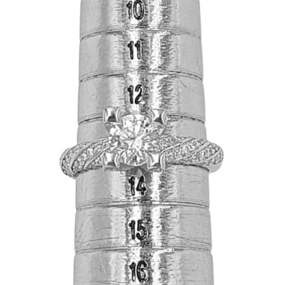 SOLITARIO PLATA ACABADO EN RODIO Y CIRCONITAS