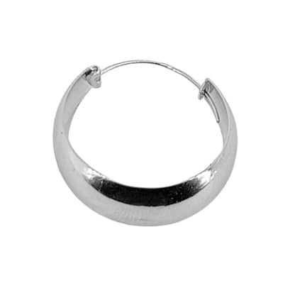 AROS PLATA ACABADO  RODIO LISO BRILLO