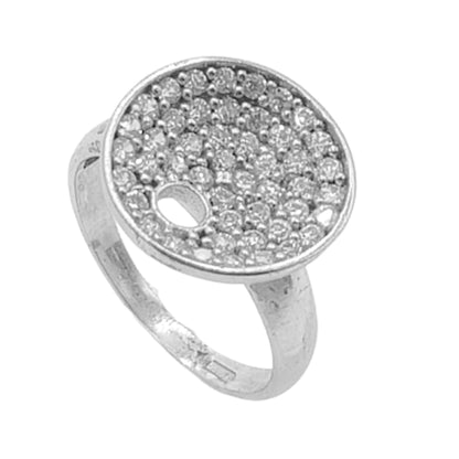 ANILLO PLATA ACABADO EN RODIO CIRCONITAS