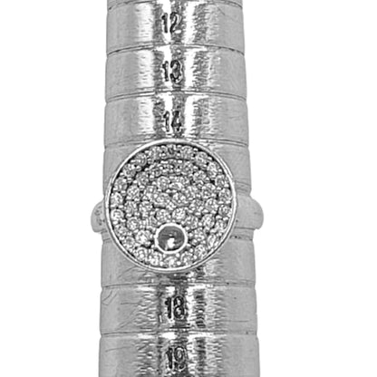 ANILLO PLATA ACABADO EN RODIO CIRCONITAS