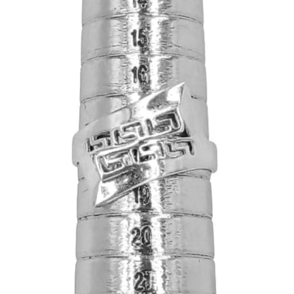 ANILLO PLATA ACABADO RODIO LISO BRILLO