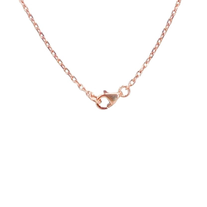 COLLAR PLATA ACABADO ROSA CIRCONITAS