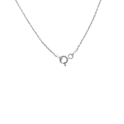 COLLAR ESTRELLA PLATA ACABADO RODIO CIRCONITAS