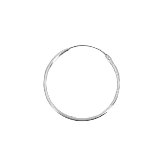 SILVER EARRINGS WITH SMOOTH, SHINY SILVER FINISH