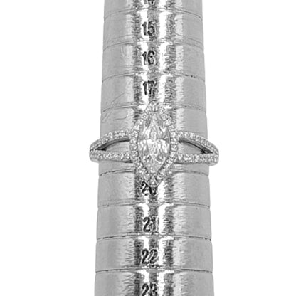 ANILLO PLATA ACABADO RODIO CIRCONITAS