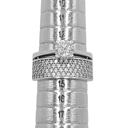 SOLITARIO PLATA ACABADO RODIO CIRCONITAS