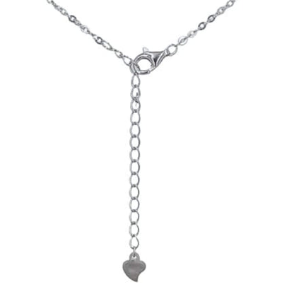 COLLAR CRUZ PLATA ACABADO RODIO ESMALTE CIRCONITAS