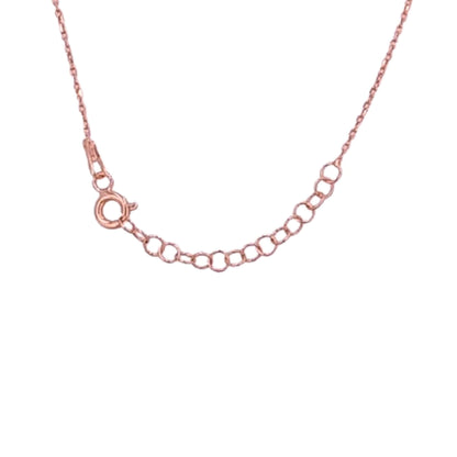 COLLAR ANGEL PLATA ACABADO ROSA CIRCONITAS