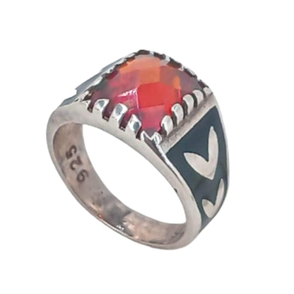 SELLO PLATA ACABADO PLATEADO PIEDRA NATURAL