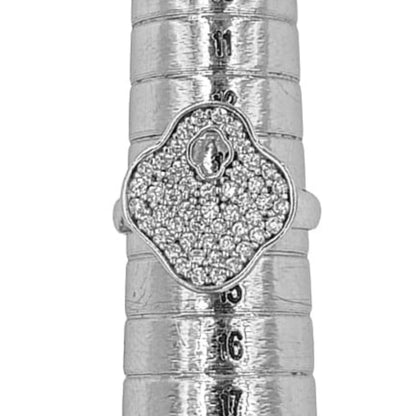 ANILLO PLATA ACABADO RODIO CIRCONITAS