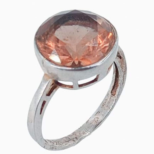 SOLITAIRE SILVER RHODIUM FINISH ZIRCONIA