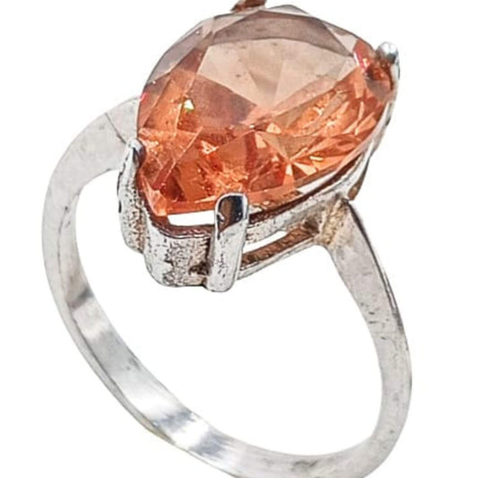 SOLITAIRE SILVER RHODIUM FINISH ZIRCONIA