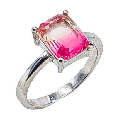 ANILLO SOLITARIO PLATA ACABADO RODIO CIRCONITA