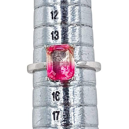 ANILLO SOLITARIO PLATA ACABADO RODIO CIRCONITA