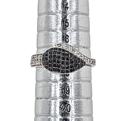 ANILLO PLATA ACABADO RODIO CIRCONITAS