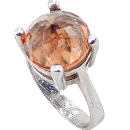 ANILLO SOLITARIO PLATA ACABADO RODIO CIRCONITA